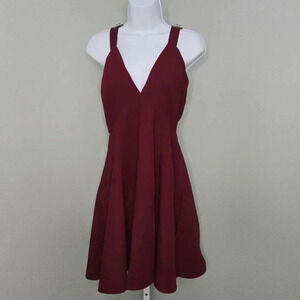 Lucy Paris Fit & Flare Red Dress Size Med NWT